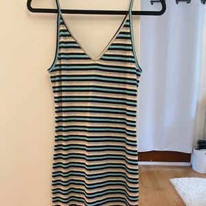 🦋Striped Body Con Dress